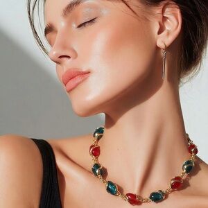 Vintage Swarovski With Multi-colored Crystal Glass Gems